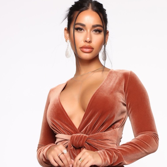 Velvet jumpsuit - Picture 3 of 5